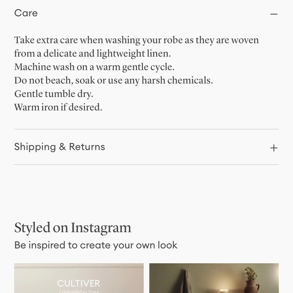 Linen Waffle Robe - Picture 6 of 6